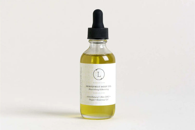 Natural Body Oil with CBD, Grapefruit Moisturizing Body Oil (THC free) - Ivory Joy