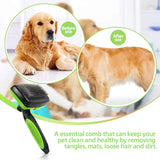 Self Cleaning Dog Brush - Ivory Joy