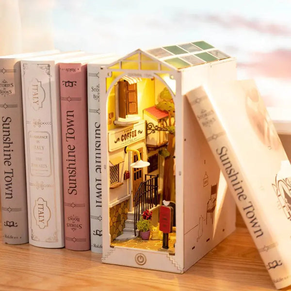 Book Wooden Miniature Dollhouse - Ivory Joy