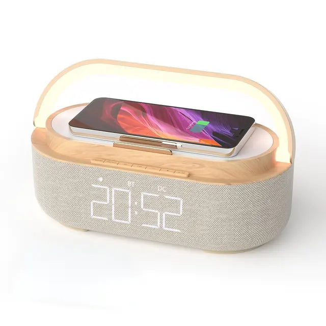 Wireless Charging Pad Alarm Clock - Ivory Joy