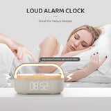 Wireless Charging Pad Alarm Clock - Ivory Joy