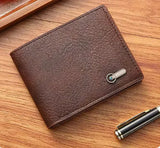 Men’s Black Leather Wallet - Ivory Joy