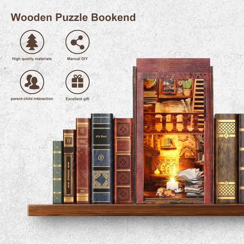 Bookshelf Insert Diorama Puzzle - Ivory Joy