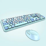 Wireless Round Keycap Keyboard Set - Ivory Joy