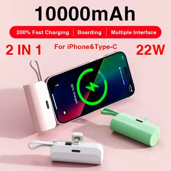 Mini Wireless Power Bank - Fast Charging - Ivory Joy