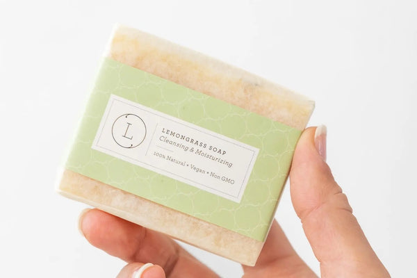 Lemongrass Natural Soap Bar, Handmade Body Soap Gift - Ivory Joy