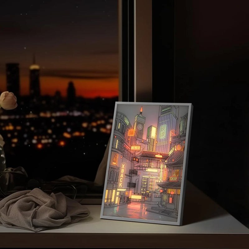 Anime LED Night View Lamp - Ivory Joy