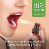 B12 Liquid Spray Vitamin B12 Drops for Energy and Nerve Function Support 2 Fl Oz - Ivory Joy