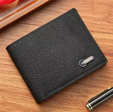 Men’s Black Leather Wallet - Ivory Joy